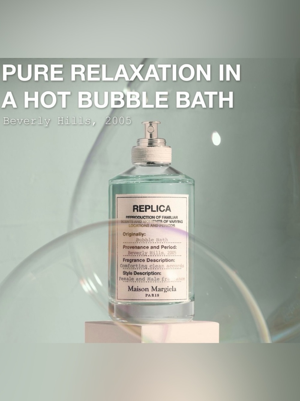 Maison Margiela REPLICA Eaux de Toilette  Bubble Bath .2 oz./7ml Mini Bottle - Picture 3 of 4